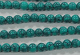 CTU1672 15.5 inches 6mm round synthetic turquoise beads