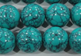 CTU1679 15.5 inches 20mm round synthetic turquoise beads