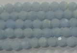 CTU1741 15.5 inches 4mm faceted round synthetic turquoise beads