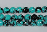 CTU1803 15.5 inches 8mm round synthetic turquoise beads