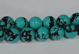 CTU1804 15.5 inches 10mm round synthetic turquoise beads