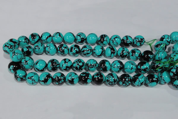 CTU1807 15.5 inches 16mm round synthetic turquoise beads