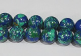 CTU1814 15.5 inches 10mm round synthetic turquoise beads