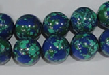 CTU1816 15.5 inches 14mm round synthetic turquoise beads