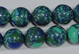 CTU1818 15.5 inches 18mm round synthetic turquoise beads