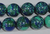 CTU1819 15.5 inches 20mm round synthetic turquoise beads