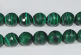 CTU1824 15.5 inches 10mm faceted round synthetic turquoise beads