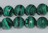 CTU1826 15.5 inches 14mm faceted round synthetic turquoise beads