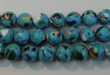 CTU2002 15.5 inches 8mm round synthetic turquoise beads