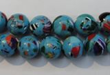 CTU2003 15.5 inches 10mm round synthetic turquoise beads