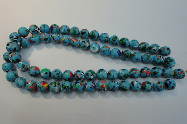 CTU2004 15.5 inches 12mm round synthetic turquoise beads