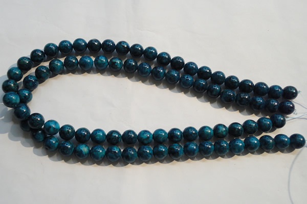 CTU2413 15.5 inches 10mm round synthetic turquoise beads