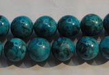 CTU2414 15.5 inches 12mm round synthetic turquoise beads