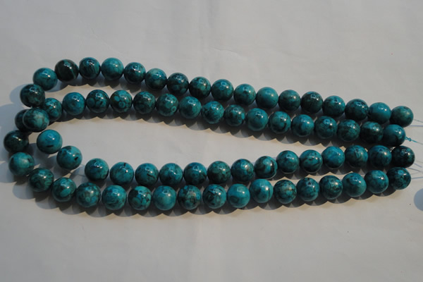 CTU2414 15.5 inches 12mm round synthetic turquoise beads