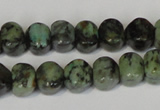 CTU2460 15.5 inches 6*6mm pumpkin African turquoise beads wholesale