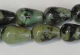 CTU2465 15.5 inches 7*10mm teardrop African turquoise beads wholesale