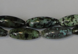 CTU2468 15.5 inches 8*20mm rice African turquoise beads wholesale