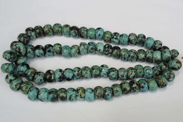 CTU2471 15.5 inches 10*14mm rondelle African turquoise beads wholesale