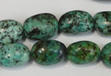 CTU2473 15.5 inches 13*18mm nuggets African turquoise beads wholesale