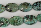 CTU2476 15.5 inches 13*18mm oval African turquoise beads wholesale