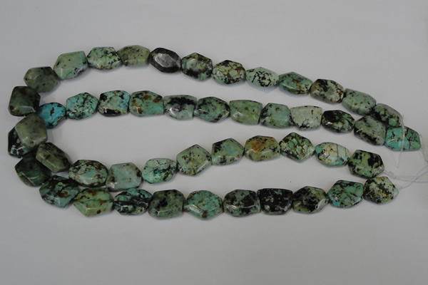 CTU2482 15.5 inches 12*16mm - 13*18mm freeform African turquoise beads