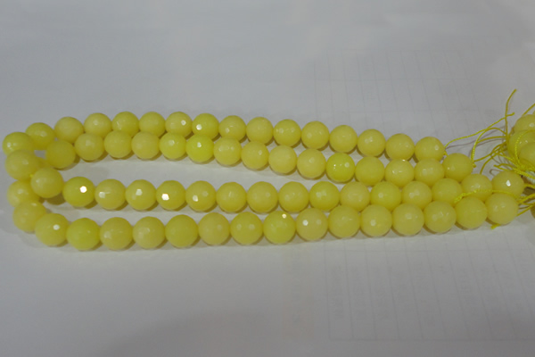 CTU2527 15.5 inches 12mm faceted round synthetic turquoise beads