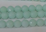 CTU2573 15.5 inches 8mm faceted round synthetic turquoise beads