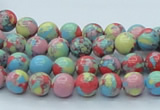 CTU259 16 inches 8mm round imitation turquoise beads wholesale