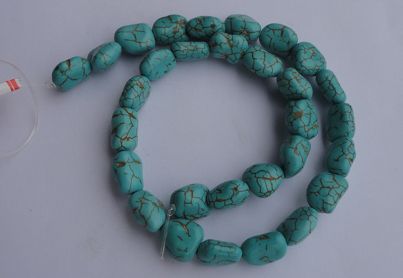 CTU31 15.5 inches 16*20mm freeform blue turquoise beads Wholesale