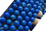 CTU3157 15 inches 12mm round gold vein howlite turquoise beads