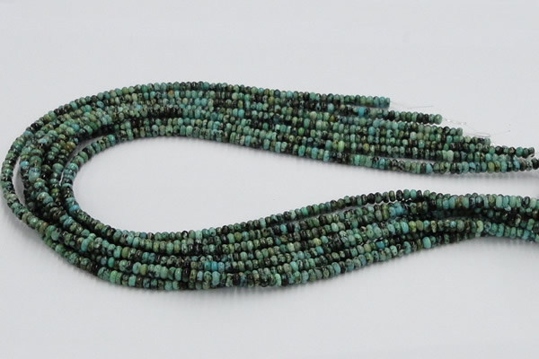 CTU404 15.5 inches 2*4mm rondelle African turquoise beads wholesale