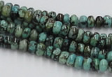 CTU405 15.5 inches 3*6mm rondelle African turquoise beads wholesale