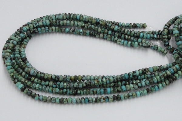 CTU405 15.5 inches 3*6mm rondelle African turquoise beads wholesale