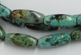 CTU409 15.5 inches 8*12mm rice African turquoise beads wholesale