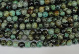 CTU480 15.5 inches 4mm round African turquoise beads wholesale