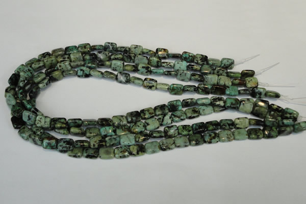 CTU494 15.5 inches 8*10mm rectangle African turquoise beads wholesale