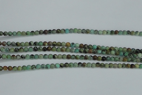 CTU560 15.5 inches 3mm round african turquoise beads wholesale