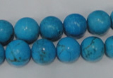 CTU825 15.5 inches 12mm round dyed turquoise beads wholesale