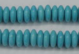 CTU880 15.5 inches 5*8mm rondelle dyed turquoise beads wholesale