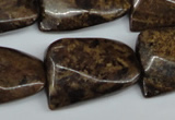 CTW410 15.5 inches 22*30mm twisted bronzite gemstone beads