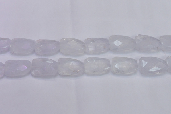 CTW500 15.5 inches 20*30mm faceted & twisted synthetic quartz beads