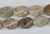 CTW58 15.5 inches 12*16mm twisted oval jasper gemstone beads