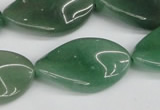 CTW90 15.5 inches 18*30mm twisted oval green aventurine beads