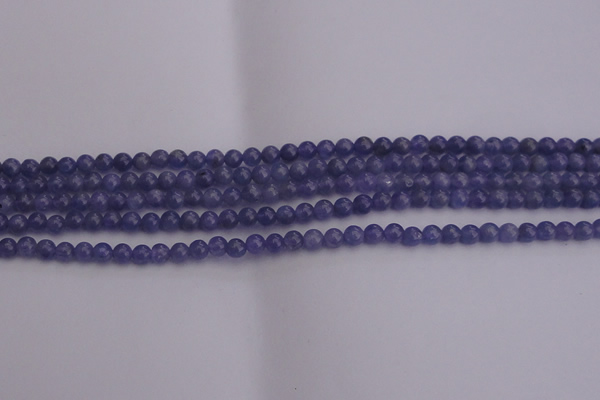 CTZ500 15.5 inches 4mm round natural tanzanite gemstone beads