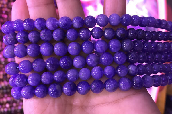 CTZ513 15.5 inches 6mm round natural tanzanite gemstone beads