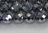 CTZ612 15.5 inches 8mm faceted round terahertz beads wholesale