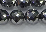 CTZ615 15.5 inches 14mm faceted round terahertz beads wholesale