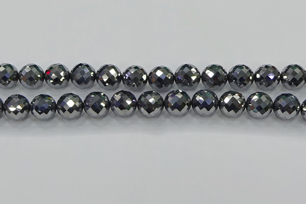 CTZ615 15.5 inches 14mm faceted round terahertz beads wholesale