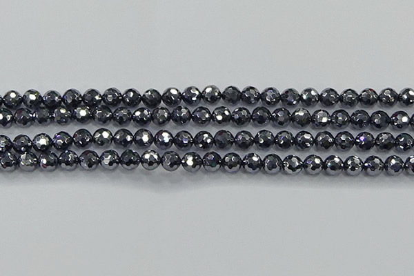 CTZ621 15.5 inches 6mm faceted round terahertz beads wholesale