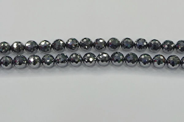 CTZ622 15.5 inches 8mm faceted round terahertz beads wholesale